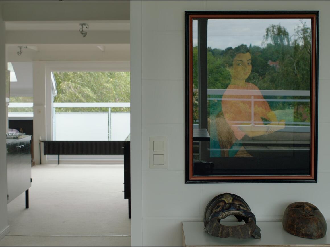  &copy;  Film still by Eva Giolo & Aglaia Konrad, Simone, 2024	