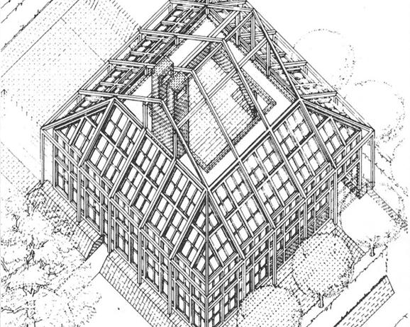 Dessin d'un habitat solaire