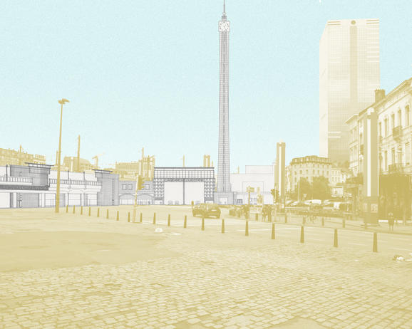 tekening van de Noord-Zuidverbinding