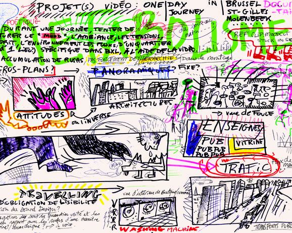 tekening van studenten